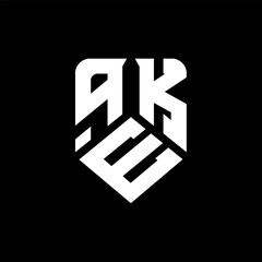 qEK letter logo design on black background. qEK creative initials letter logo concept. qEK letter design.
