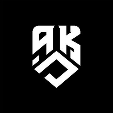 qDK letter logo design on black background. qDK creative initials letter logo concept. qDK letter design.
