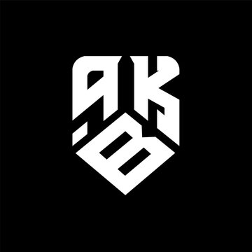 qBK letter logo design on black background. qBK creative initials letter logo concept. qBK letter design.
