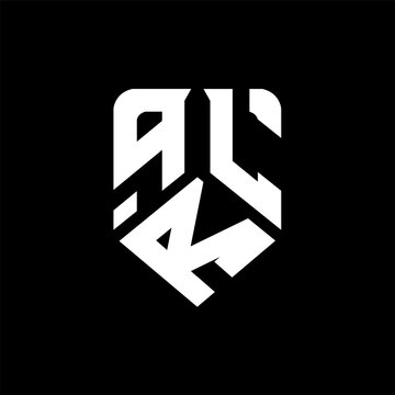 qRL letter logo design on black background. qRL creative initials letter logo concept. qRL letter design.
