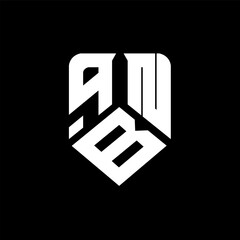 qBN letter logo design on black background. qBN creative initials letter logo concept. qBN letter design.
