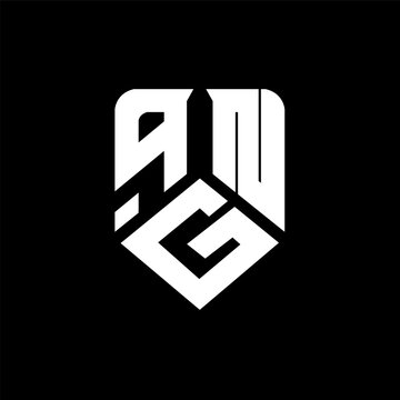 qGN letter logo design on black background. qGN creative initials letter logo concept. qGN letter design.
