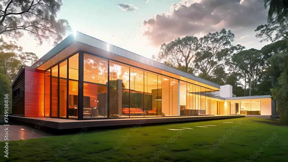 Poster with its extensive use of translucent panels this home is a stunning display of how light can be use