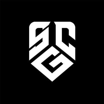 SGC letter logo design on black background. SGC creative initials letter logo concept. SGC letter design.

