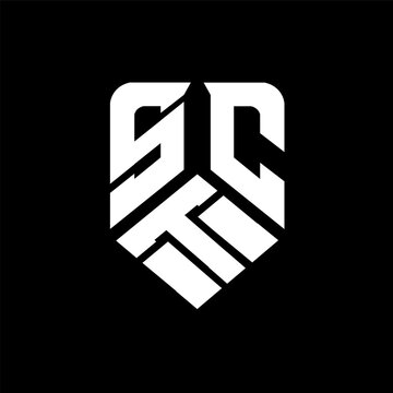 STC letter logo design on black background. STC creative initials letter logo concept. STC letter design.
