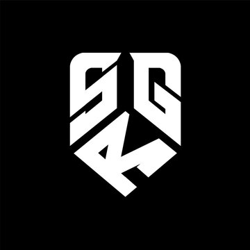 SRG letter logo design on black background. SRG creative initials letter logo concept. SRG letter design.
