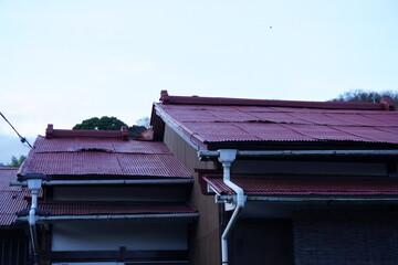 剝がれそうな屋根