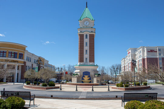 The Town Center at Levis Commons in Perrysburg, Ohio. Perrysburg, Ohio / USA on April 15, 2019.
