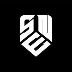 SEN letter logo design on black background. SEN creative initials letter logo concept. SEN letter design.  © Mohammad