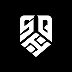 SIQ letter logo design on black background. SIQ creative initials letter logo concept. SIQ letter design.
