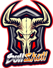 Bull skull mascot