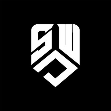 SDW letter logo design on black background. SDW creative initials letter logo concept. SDW letter design.
