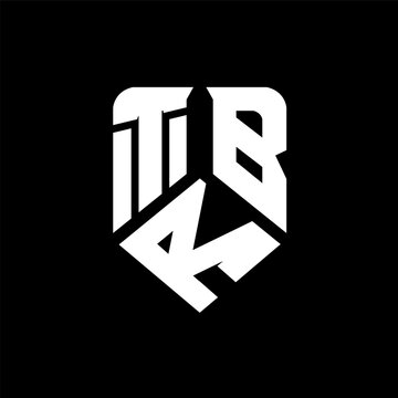 TRB letter logo design on black background. TRB creative initials letter logo concept. TRB letter design.
