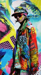 Obraz premium Vibrant Pop Art Style Band Performing