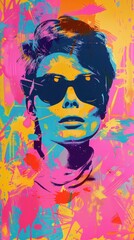 Colorful Abstract Portrait of a woman