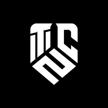 TZC letter logo design on black background. TZC creative initials letter logo concept. TZC letter design.
