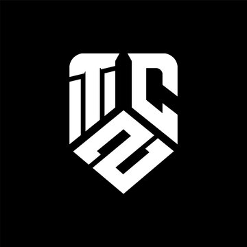 TZC letter logo design on black background. TZC creative initials letter logo concept. TZC letter design.
