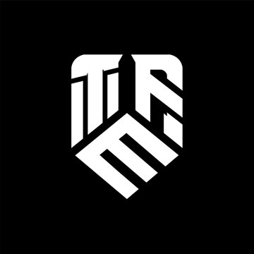 TMF letter logo design on black background. TMF creative initials letter logo concept. TMF letter design.
