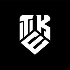 TEK letter logo design on black background. TEK creative initials letter logo concept. TEK letter design.
