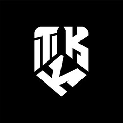 TKK letter logo design on black background. TKK creative initials letter logo concept. TKK letter design.
