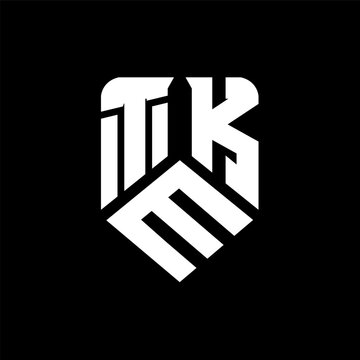 TMK letter logo design on black background. TMK creative initials letter logo concept. TMK letter design.
