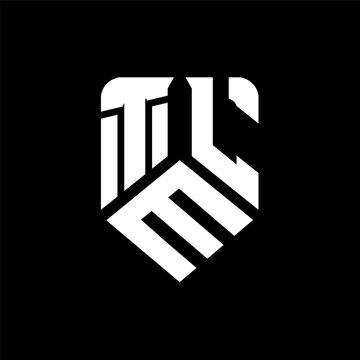 TML letter logo design on black background. TML creative initials letter logo concept. TML letter design.
