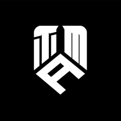 TAM letter logo design on black background. TAM creative initials letter logo concept. TAM letter design.
