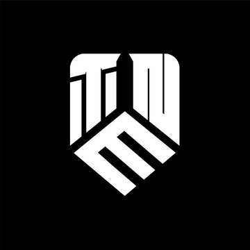 TMN letter logo design on black background. TMN creative initials letter logo concept. TMN letter design.
