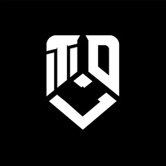 TLO letter logo design on black background. TLO creative initials letter logo concept. TLO letter design.
