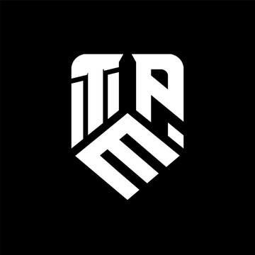 TMP letter logo design on black background. TMP creative initials letter logo concept. TMP letter design.
