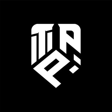 TPP letter logo design on black background. TPP creative initials letter logo concept. TPP letter design.
