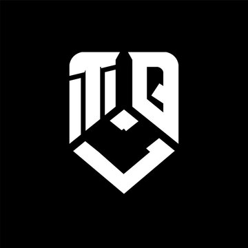 TLQ letter logo design on black background. TLQ creative initials letter logo concept. TLQ letter design.
