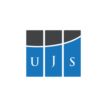 UJS letter logo design on black background. UJS creative initials letter logo concept. UJS letter design.

