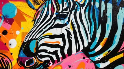 Fototapeta na wymiar Abstract Collage of Wild Animals in Pop Art