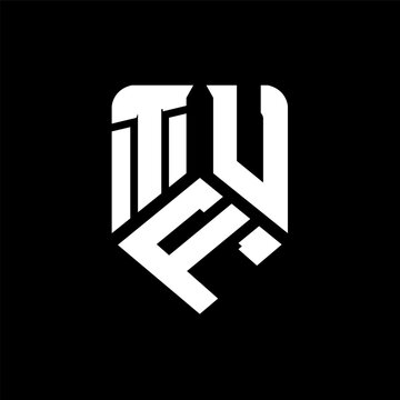 TFU letter logo design on black background. TFU creative initials letter logo concept. TFU letter design.
