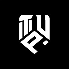 TPU letter logo design on black background. TPU creative initials letter logo concept. TPU letter design.
