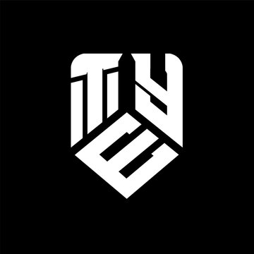 TEY letter logo design on black background. TEY creative initials letter logo concept. TEY letter design.
