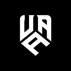 UAA letter logo design on black background. UAA creative initials letter logo concept. UAA letter design.
