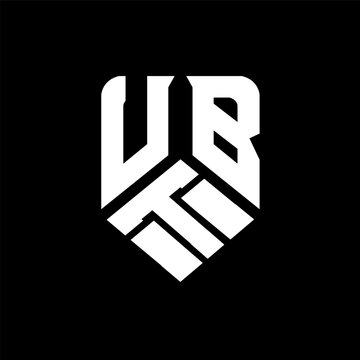 UTB letter logo design on black background. UTB creative initials letter logo concept. UTB letter design.
