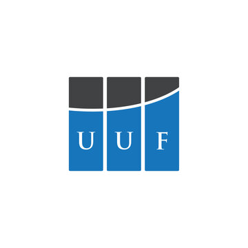 UUF letter logo design on black background. UUF creative initials letter logo concept. UUF letter design.
