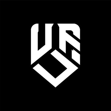 UUF letter logo design on black background. UUF creative initials letter logo concept. UUF letter design.
