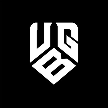 UBF letter logo design on black background. UBF creative initials letter logo concept. UBF letter design.
