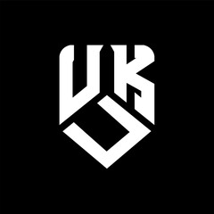 UUK letter logo design on black background. UUK creative initials letter logo concept. UUK letter design.
 - obrazy, fototapety, plakaty