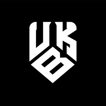 UBK letter logo design on black background. UBK creative initials letter logo concept. UBK letter design.
