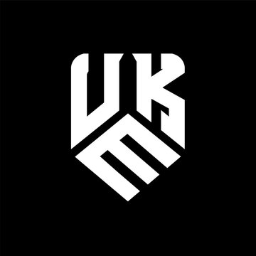 UMK letter logo design on black background. UMK creative initials letter logo concept. UMK letter design.
