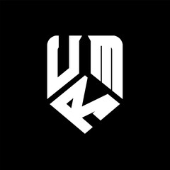 URM letter logo design on black background. URM creative initials letter logo concept. URM letter design.
