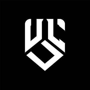 UUL letter logo design on black background. UUL creative initials letter logo concept. UUL letter design.
