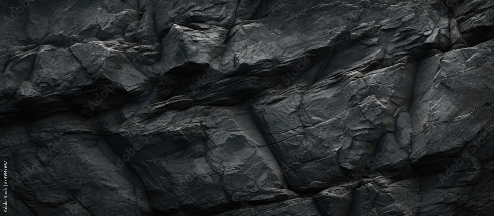 Poster a monochrome image featuring a group of rocks clustered together, showcasing their unique textures a