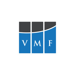 VMF letter logo design on black background. VMF creative initials letter logo concept. VMF letter design.
