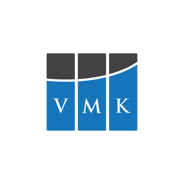 VMK letter logo design on black background. VMK creative initials letter logo concept. VMK letter design.
